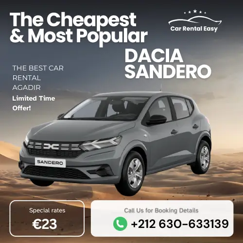 Car Rental Agadir Airport dacia sandero offer